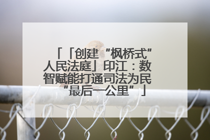 「创建“枫桥式”人民法庭」印江：数智赋能打通司法为民“最后一公里”