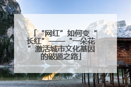 “网红”如何变“长红”——“一朵花”激活城市文化基因的破题之路