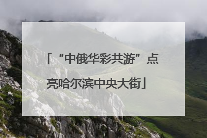 “中俄华彩共游”点亮哈尔滨中央大街