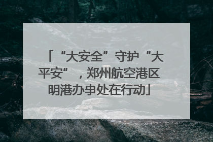 “大安全”守护“大平安”，郑州航空港区明港办事处在行动