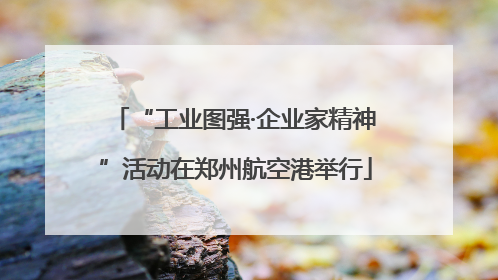 “工业图强·企业家精神”活动在郑州航空港举行
