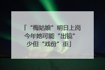“梅姑娘”明日上岗 今年她可能“出镜”少但“戏份”重