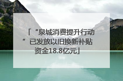 “泉城消费提升行动”已发放以旧换新补贴资金18.8亿元