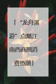 “龙舟溪游”点燃江南西商圈消费热潮
