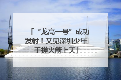 “龙高一号”成功发射！又见深圳少年手搓火箭上天