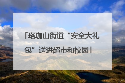 珞珈山街道“安全大礼包”送进超市和校园