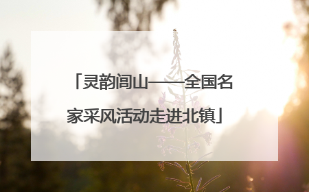 灵韵闾山——全国名家采风活动走进北镇