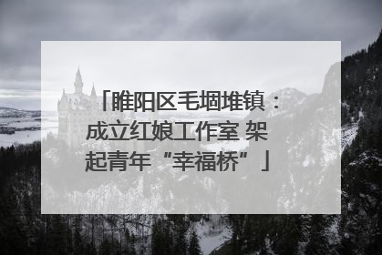 睢阳区毛堌堆镇：成立红娘工作室 架起青年“幸福桥”