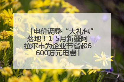 电价调整“大礼包”落地！1-5月新疆阿拉尔市为企业节省超6600万元电费