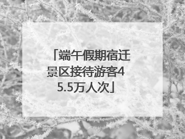 端午假期宿迁景区接待游客45.5万人次