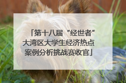第十八届“经世者”大湾区大学生经济热点案例分析挑战赛收官