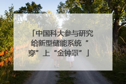 中国科大参与研究 给新型储能系统“穿”上“金钟罩”