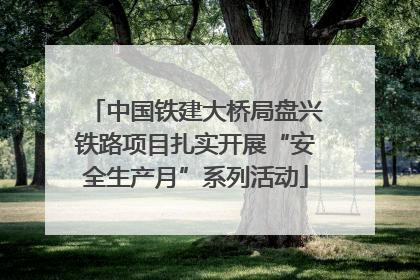 中国铁建大桥局盘兴铁路项目扎实开展“安全生产月”系列活动