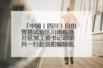 中国（四川）自由贸易试验区川南临港片区党工委书记谭荣兵一行赴岳阳城陵矶综保区考察