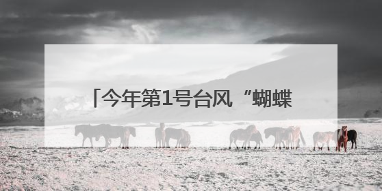 今年第1号台风“蝴蝶”即将生成！福建继续发布“暴雨预警Ⅳ级”