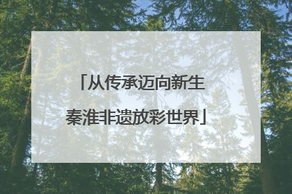 从传承迈向新生 秦淮非遗放彩世界