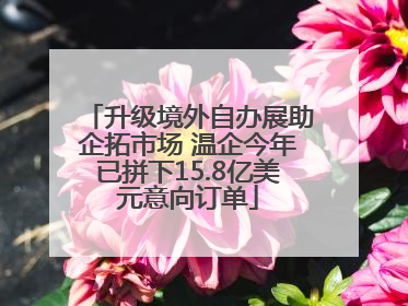 升级境外自办展助企拓市场 温企今年已拼下15.8亿美元意向订单