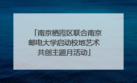南京栖霞区联合南京邮电大学启动校地艺术共创主题月活动