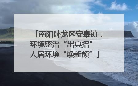 南阳卧龙区安皋镇：环境整治“出真招” 人居环境“焕新颜”