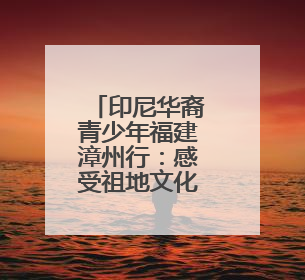 印尼华裔青少年福建漳州行：感受祖地文化和侨乡发展脉搏