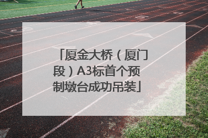 厦金大桥（厦门段）A3标首个预制墩台成功吊装
