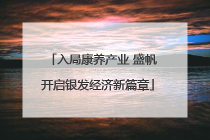 入局康养产业 盛帆开启银发经济新篇章