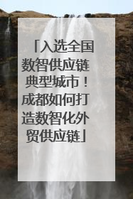 入选全国数智供应链典型城市！成都如何打造数智化外贸供应链