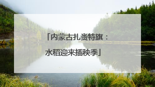内蒙古扎赉特旗：水稻迎来插秧季