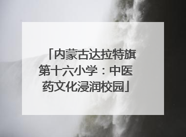 内蒙古达拉特旗第十六小学：中医药文化浸润校园