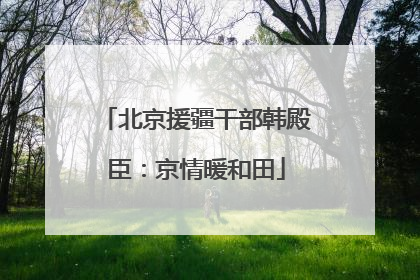 北京援疆干部韩殿臣：京情暖和田