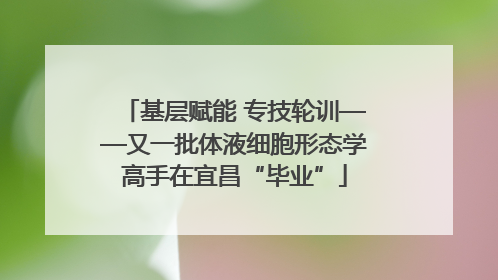 基层赋能 专技轮训——又一批体液细胞形态学高手在宜昌“毕业”
