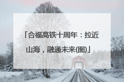 合福高铁十周年：拉近山海，融通未来(图)