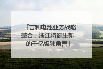 吉利电池业务战略整合，浙江将诞生新的千亿级独角兽