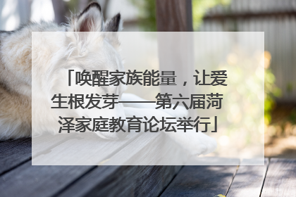 唤醒家族能量，让爱生根发芽——第六届菏泽家庭教育论坛举行