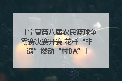 宁夏第八届农民篮球争霸赛决赛开赛 花样“非遗”燃动“村BA”