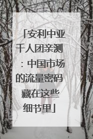 安利中亚千人团亲测：中国市场的流量密码 藏在这些细节里