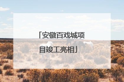 安徽百戏城项目竣工亮相