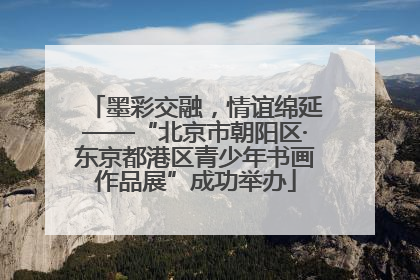 墨彩交融，情谊绵延——“北京市朝阳区·东京都港区青少年书画作品展”成功举办