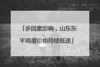多因素影响，山东东平鸡蛋价格持续低迷