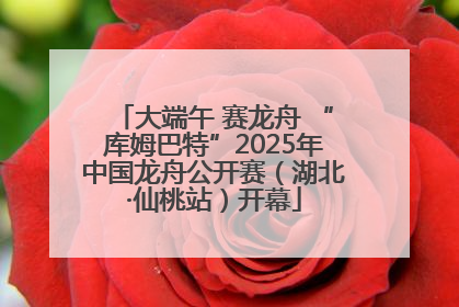 大端午 赛龙舟 “库姆巴特”2025年中国龙舟公开赛（湖北·仙桃站）开幕
