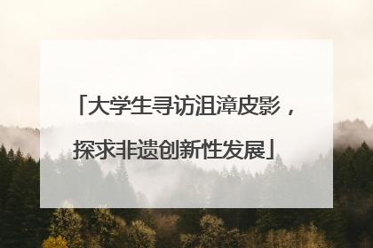 大学生寻访沮漳皮影，探求非遗创新性发展
