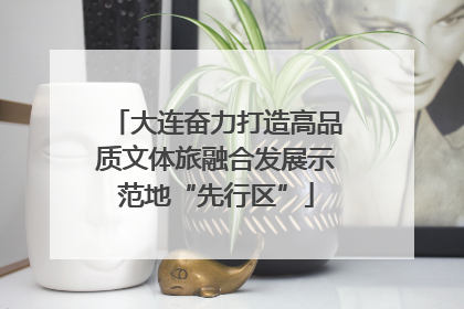 大连奋力打造高品质文体旅融合发展示范地“先行区”