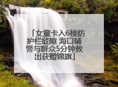 女童卡入6楼防护栏缝隙 海口辅警与群众5分钟救出获赠锦旗