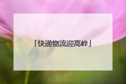 快递物流迎高峰