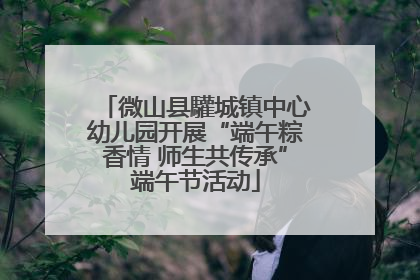 微山县驩城镇中心幼儿园开展“端午粽香情 师生共传承”端午节活动