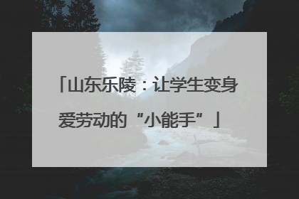 山东乐陵：让学生变身爱劳动的“小能手”