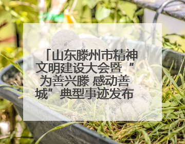 山东滕州市精神文明建设大会暨“为善兴滕 感动善城”典型事迹发布活动举行