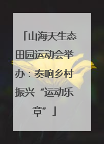 山海天生态田园运动会举办：奏响乡村振兴“运动乐章”