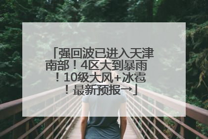 强回波已进入天津南部！4区大到暴雨！10级大风+冰雹！最新预报→