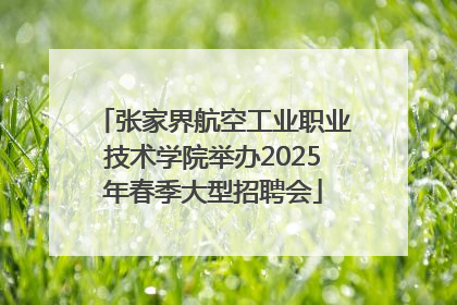 张家界航空工业职业技术学院举办2025年春季大型招聘会